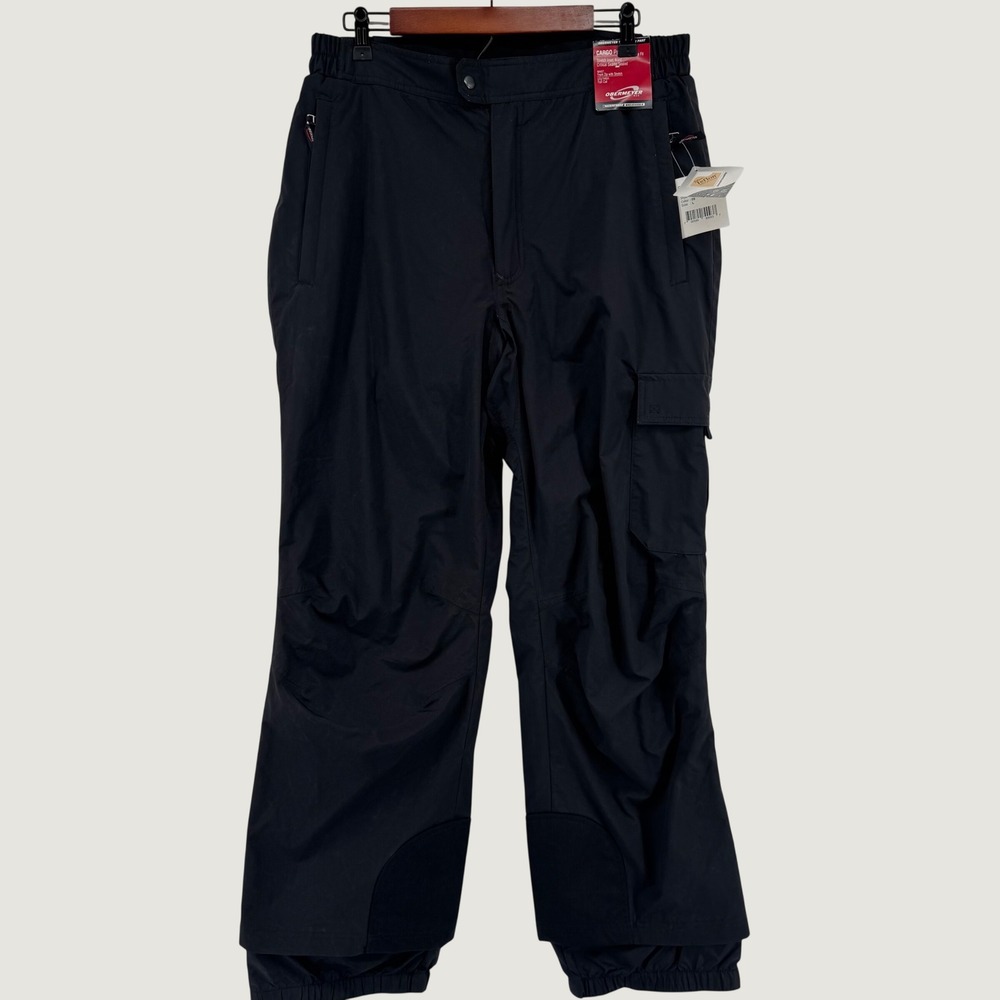 New Obermeyer Cargo Pant Men L Black Waterproof Breathable Ski Snowboard 35231